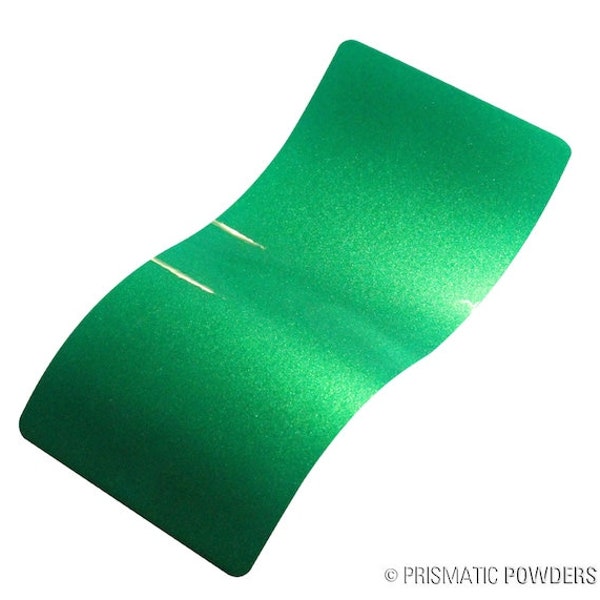 Powder: sparkling grass green base coat for *2-coat* powder coating process PMB6915 Illusion Apple Sugar base coat