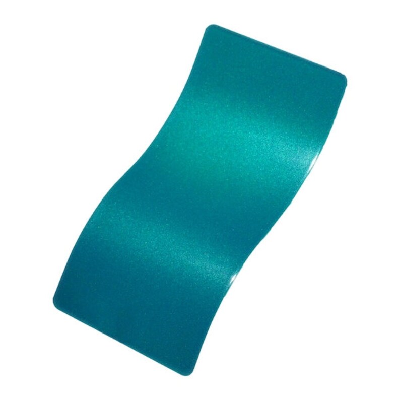 Powder Coat powder rich teal blue green with heavy blue Etsy
