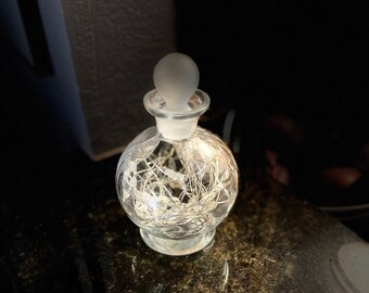 Clear Perfume Bottle Nightstand Light