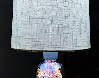 Gin Mare Bottle Lamp: Handcrafted Table Desk Light with LED