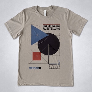 Herbert Bayer T-Shirt, Bauhaus Plakatkunst, Bauhaus Kunst T-Shirt, Vintage Plakat für Bauhaus Ausstellung in Weimar 1923, Geometrische abstrakte Kunst