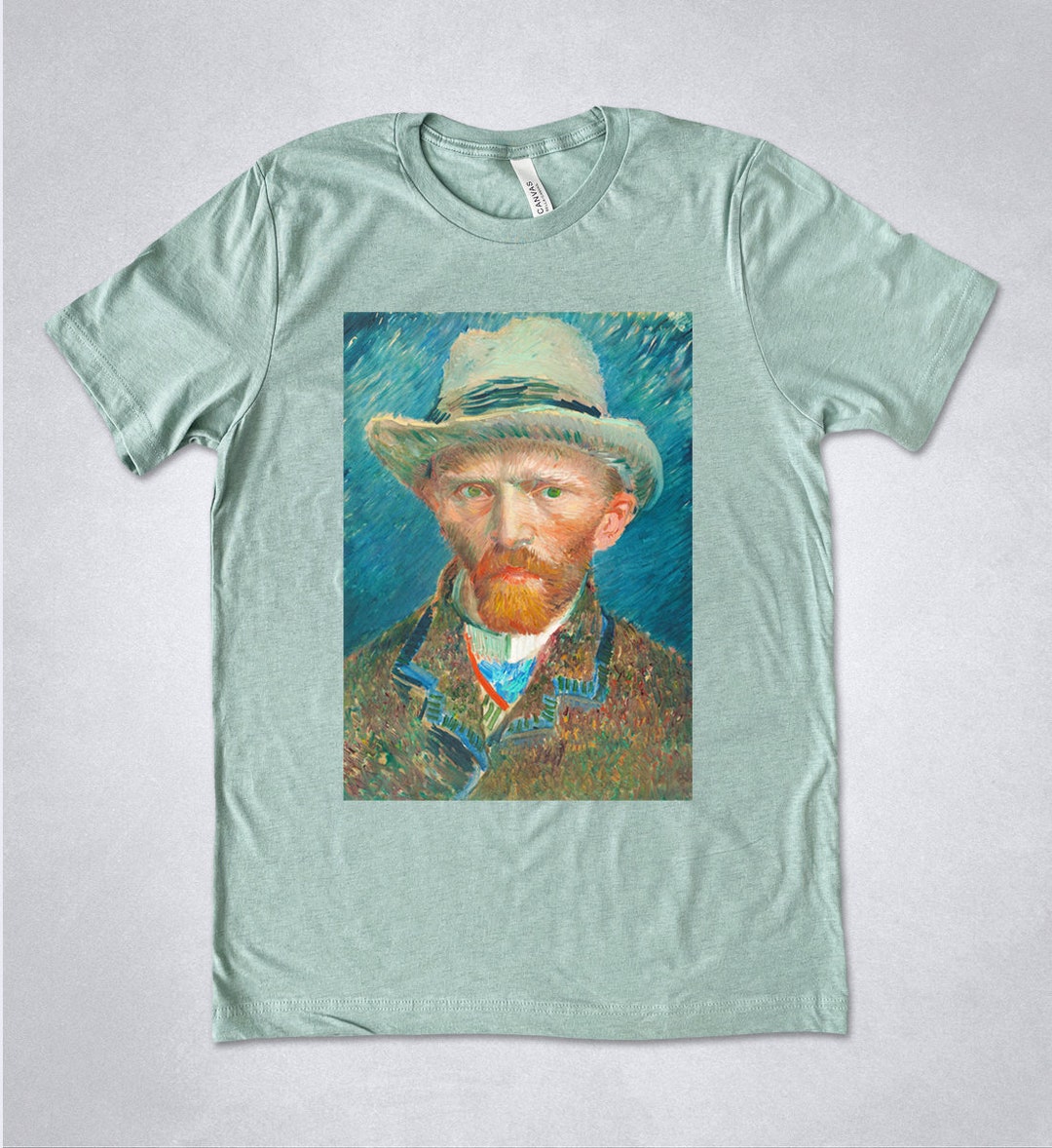 VINCENT VAN GOGH Tshirt Self Portrait 1887 Van Gogh Etsy