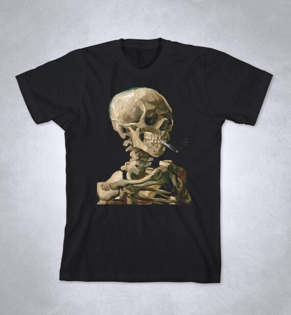 VAN GOGH T-shirt Skull of a Skeleton 