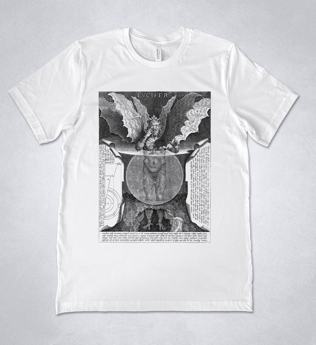 Cornelis Galle Lucifer T-shirt Dante Divine Comedy Shirt - Etsy