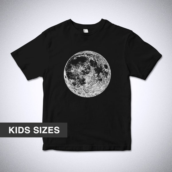 FULL MOON kids t-shirt, toddler, youth t-shirt, Moon Phase, Astronomy Shirt, Full Moon children tee shirt, Moon t-shirt