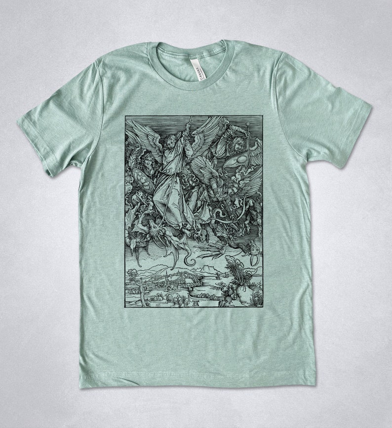 Albrecht Durer T Shirt Saint Michael Fighting the Dragon - Etsy