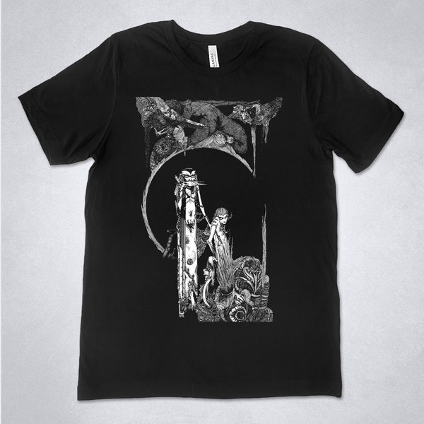 HARRY CLARKE shirt - Faust, Harry Clarke Goethe's Faust illustration, book art illustration t-shirt, art print shirt, Faust shirt