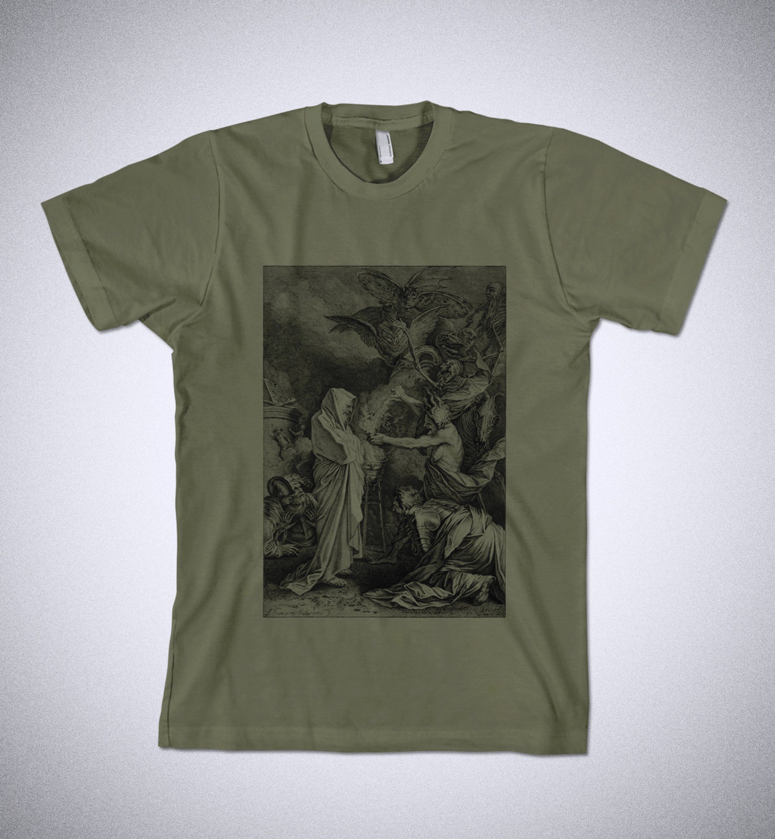 Saul and the Witch of Endor T-shirt Salvator Rosa Shirt Art | Etsy