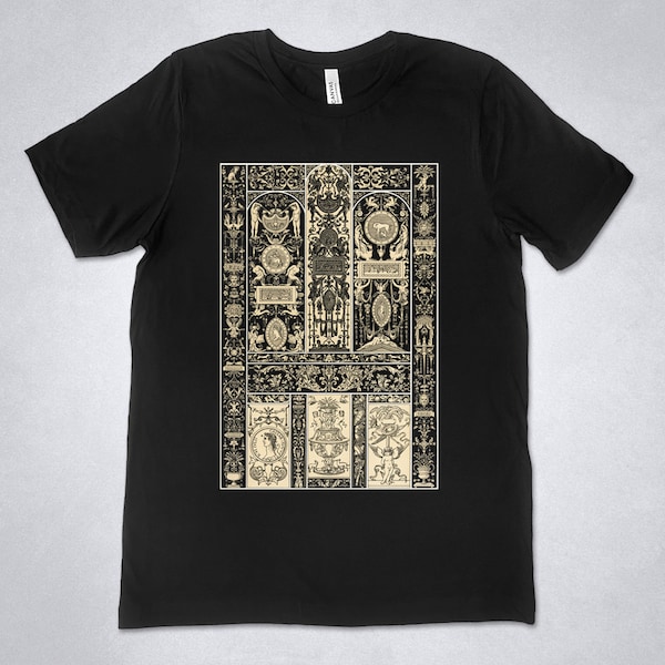Renaissance ornaments t-shirt, Renaissance pattern t-shirt, Renaissance symbols t-shirt, Renaissance art shirt, Art shirt