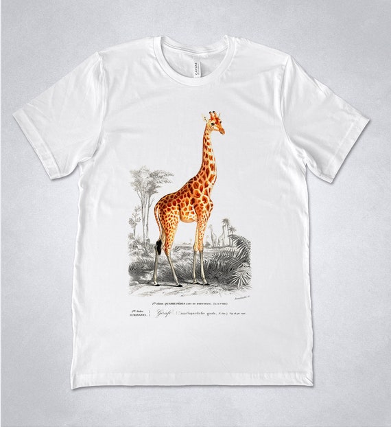Camiseta jirafa Camisa educativa Zoolog a Camiseta animal
