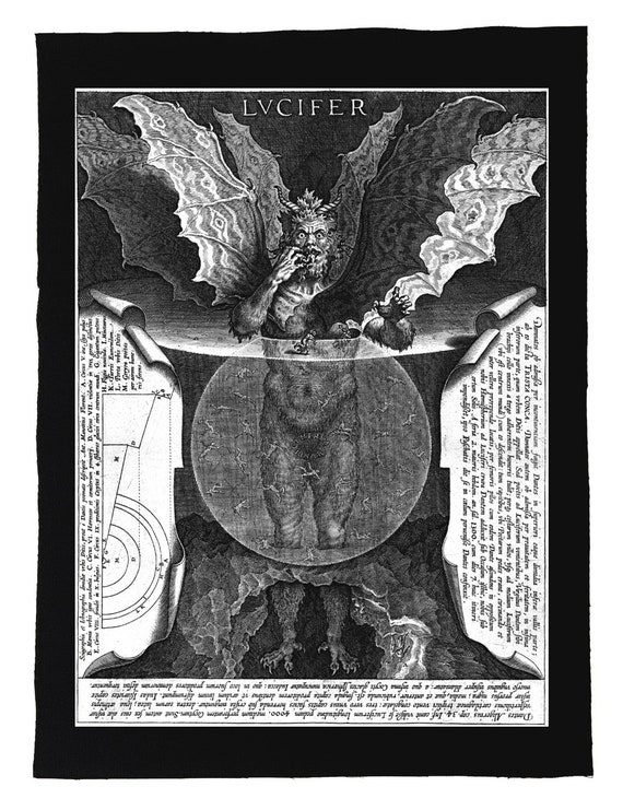 Dante's Inferno: the three-headed monster Lucifer - Leiden Special  Collections Blog