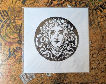 Victorian Lino Print - Etsy UK
