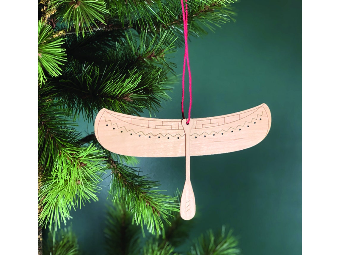 Canoe Ornaments, Set of 3 Etsy