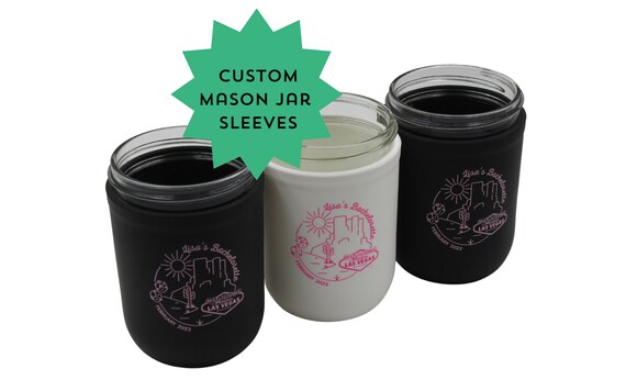 Silicone Sleeve for Wide Mouth Pint 16oz Mason Jars Midnight Blue