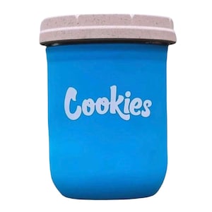 16oz Cookies Re:stash Jar, Eco-Friendly Child-Proof Stash Jar, Smell Proof, Drop Proof, Mason Jar Accessory, Cute Stash Jar, Gift for Stoner