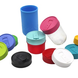 Regular Mouth Mason Jar Drinking Lid (Available in Many Colors), Eco-Friendly Mason Jar Lid, BPA Free Lid, To-Go Container