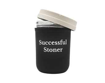Successful Stoner 8oz Re:stash Jar, Eco-Friendly Child-Resistant Stash Jar, Smell Proof, Drop Proof, Mason Jar Accessory