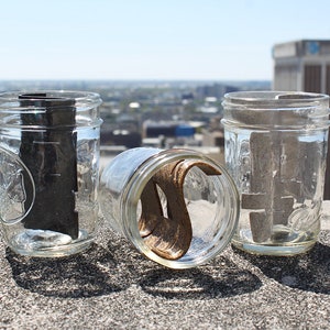 Set of 3 Re:viders, Eco Friendly Mason Jar Accessory, Stash Jar Accessory, Mason Jar Divider, Pot Jar, Mason-re, Gift for Stoner