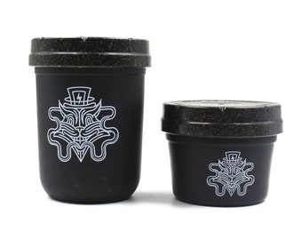 Cosmic Cat Re:stash Jar | Eco-Friendly Child-Resistant Stash Jar | Smell Proof, Drop Proof | Mason Jar Accessory