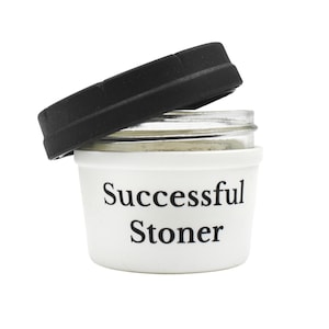 Successful Stoner 4oz Re:stash Jar, Eco-Friendly Child-Resistant Stash Jar, Smell Proof, Drop Proof | Mason Jar Accessory