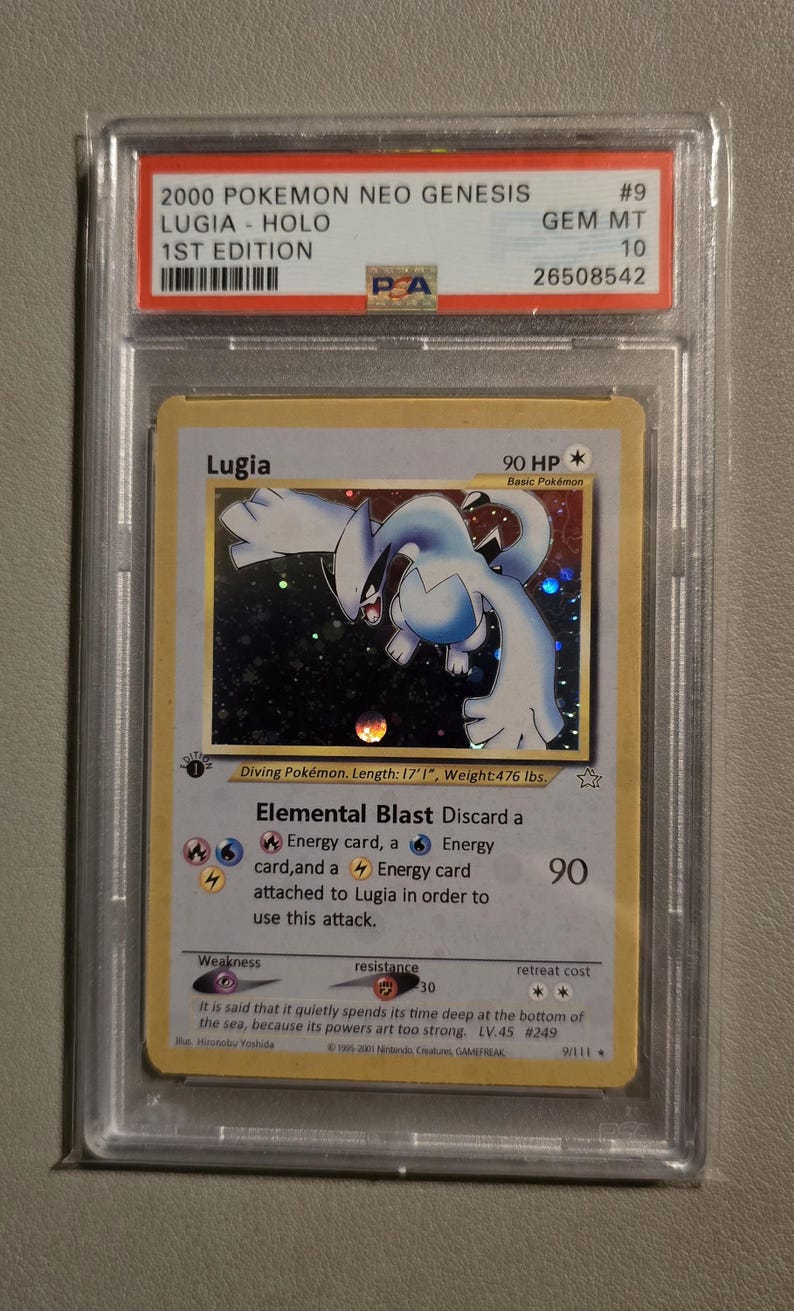 Charizard PSA 10 Proxy Slab Graded Card Gem Mint High-Quality Collectible Lugia