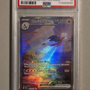 Charizard PSA 10 Proxy Slab Graded Card Gem Mint High-Quality Collectible Charizard 151