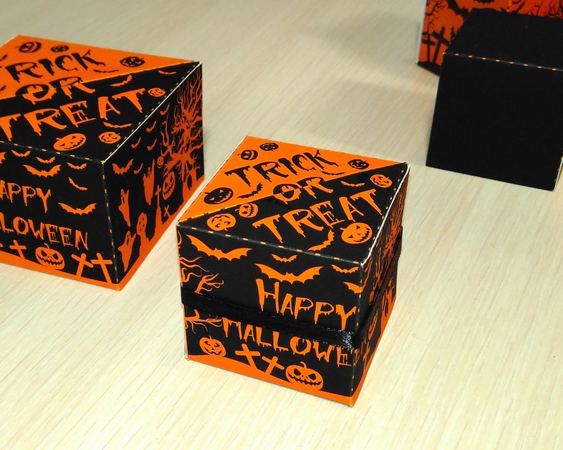 PDF Halloween Gift Boxes 2x2 and 3x3 Etsy