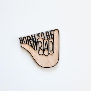 Born To Be Rad Wooden Wall Sign | Wall Decor for childrens room | Kids Bedroom | cool kids decor | dirt bike sign | boho decorations