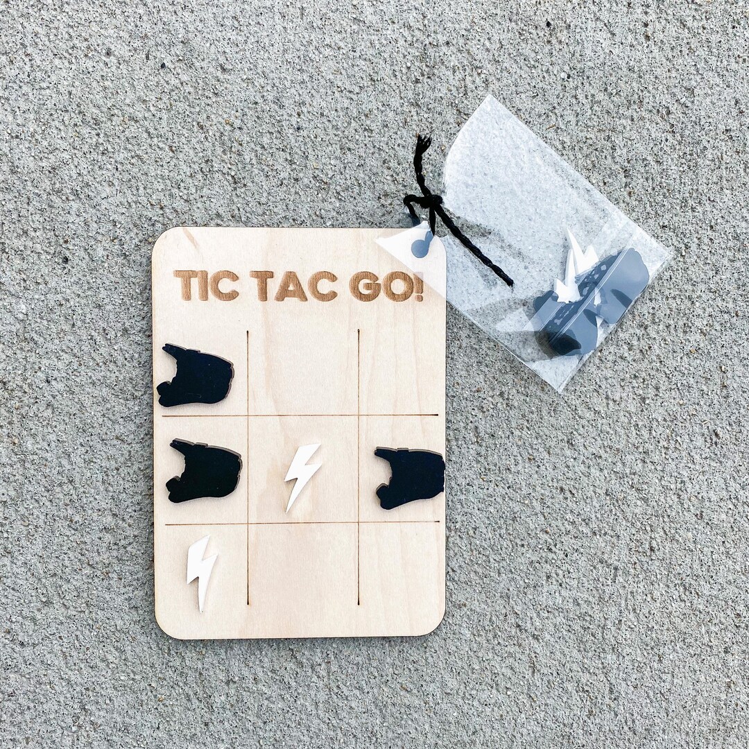 Dirt Bike Tic Tac Toe Birthday Party Favor Easter Basket Stuffer