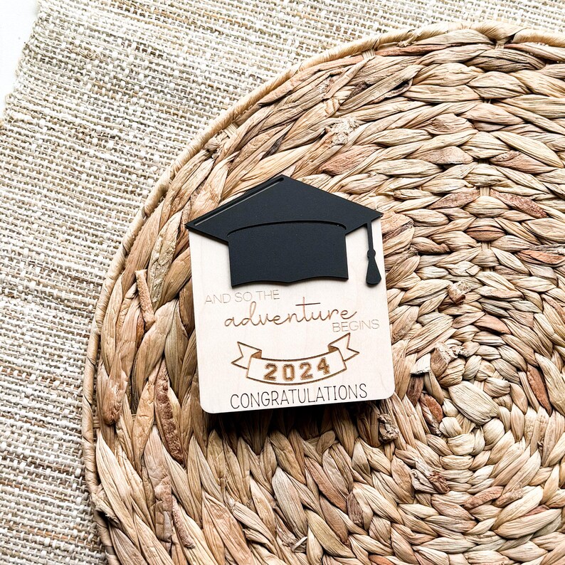 Custom graduate money holder — handmade Class of 2026 personalized gif