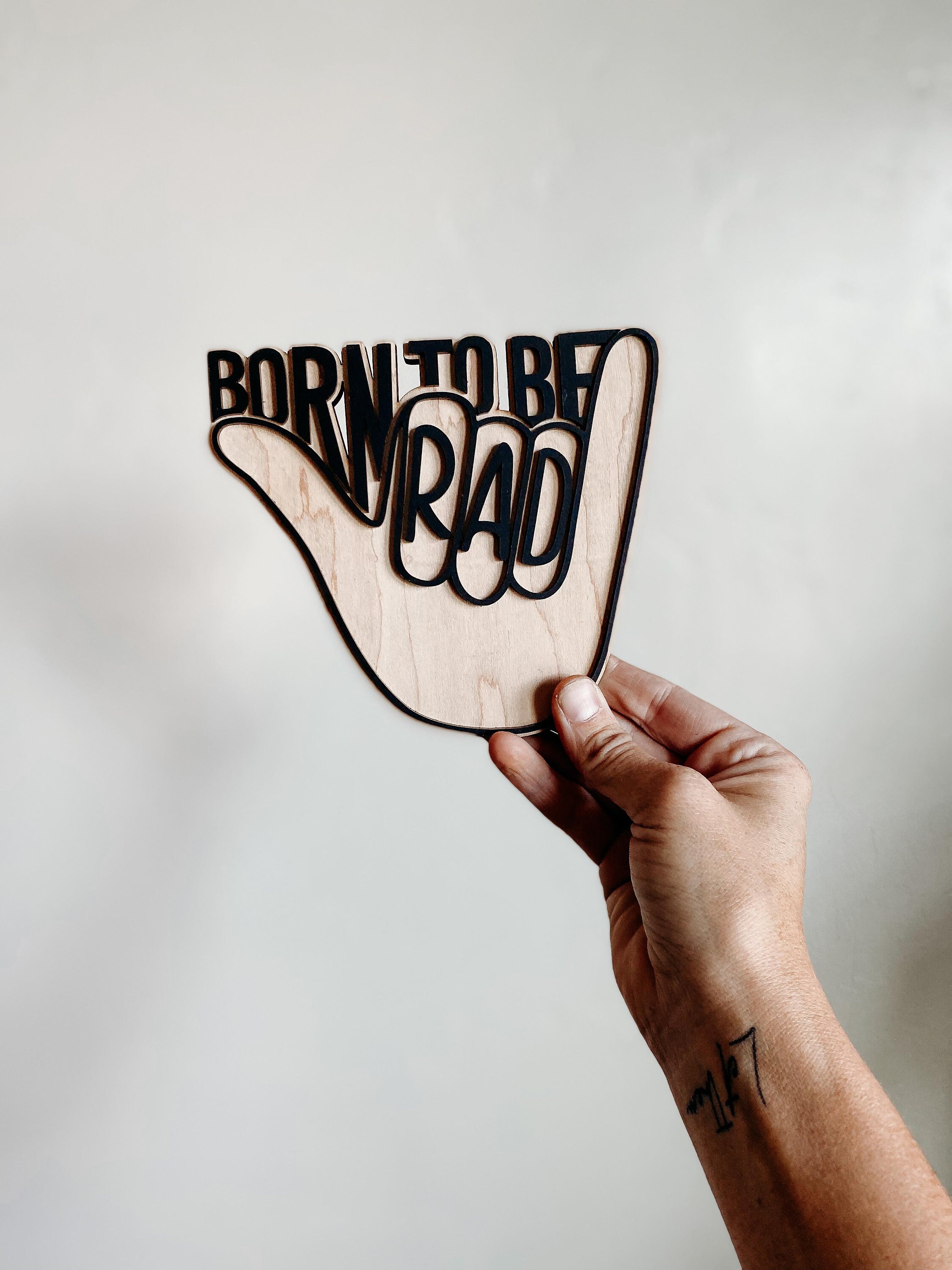 String. Sign Rad Born to Be Rad Wooden Wall Sign | Wall Decor for Childrens Room | Kids ...
