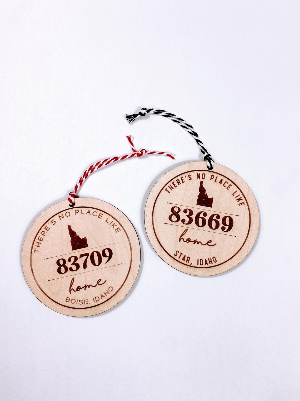 Zip Code Ornament Home is Where the Heart is City State Etsy