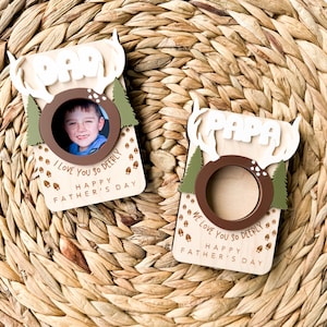 Fathers Day Gift | Visor Clip | Photo Fridge Magnet | Deer | Gift For Dad | Personalized Picture Frame | Custom dad grandpa papa | hunter