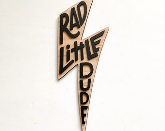 Rad Little Dude Wooden Wall Sign | Wall Decor for childrens room | Kids Bedroom | cool kids decor | wooden sign | boho decorations