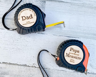 Personalized Tape Measure, Fathers Day Gift, Custom Measuring Tape, Personalized Gifts For Dad, No One Measures, Grandpa Papa Gift from Kids