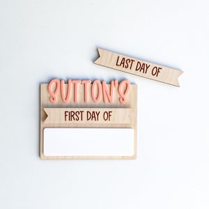 Back To School Sign | Simple First Day of School Sign For Kids | Last Day of School | Interchangeable Dry Erase Sign | Retro | Boho | Class