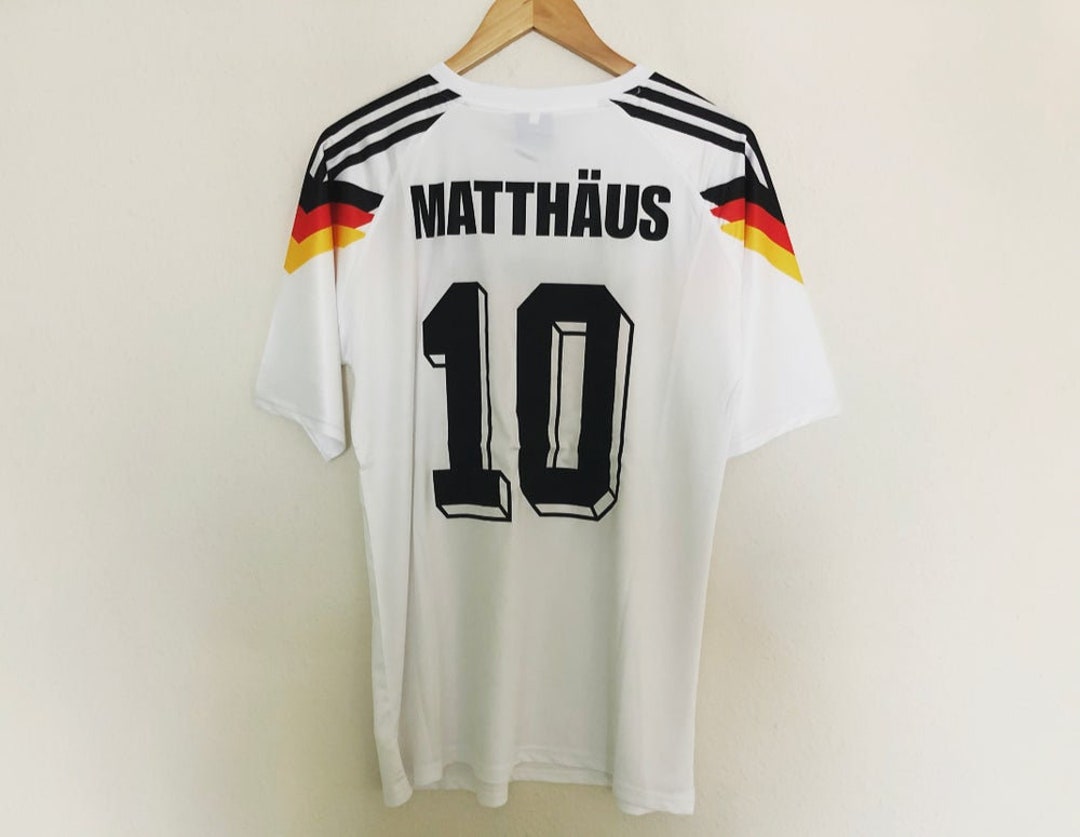 Matthäus 1990 World Cup Germany Retro Soccer Jersey Classic Football ...