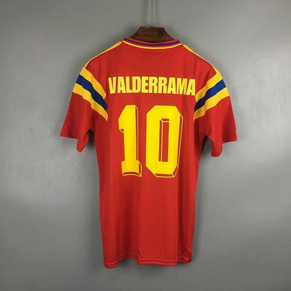 Colombia 1990 Valderrama World Cup Retro Soccer Jersey Classic 