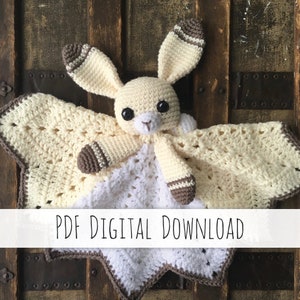Barley the Rabbit Lovey crochet pattern - PDF Instant Download