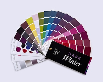 Dark Winter Fan Color Palette Deep Winter Color Fan For Shopping
