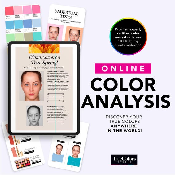 Virtual Color Analysis, Certified Expert Online Palette Guide