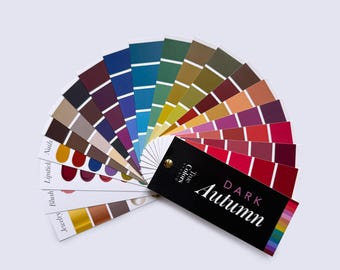 Dark Autumn & Deep Autumn Color Fan For Shopping