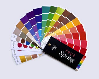 True Spring Color Palette Fan For Shopping