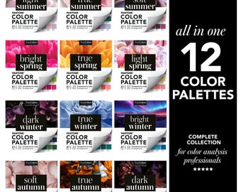 12 Seasons Color Analysis Complete Color Palettes for Professionals