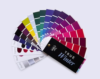 True Winter Color Palette Fan for Shopping