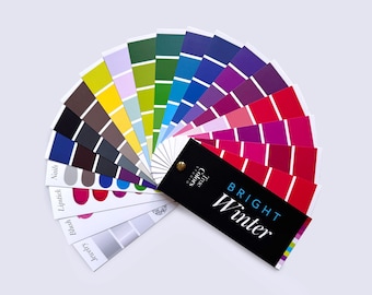 Bright Winter Fan Color Palette Clear Winter Color Fan For Shopping
