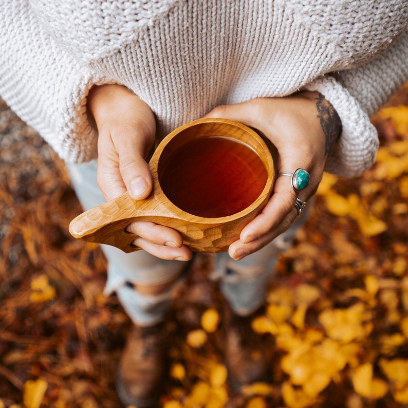 Dursten Trad Küksa Wood Cup, Gift, Nordic style, Eco-Friendly, Camping, Hiking, Kasa, Outdoors Gift, Wooden Cup, Handcrafted, Woodsman. image 2