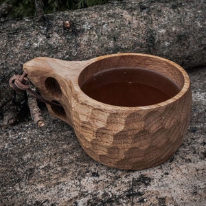 Dursten Trad Küksa | Wood Cup, Gift, Nordic style, Eco-Friendly, Camping, Hiking, Kasa, Outdoors Gift, Wooden Cup, Handcrafted, Woodsman.