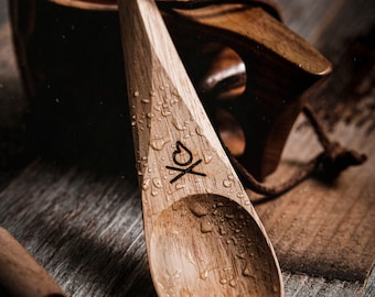 Überleben Kanu Spoon | Handcrafted Wooden Spoon, Wooden Camping Spoon, Wooden Utensils, Wooden Gift, Outdoor Gear, Camping Utensil, Spoon