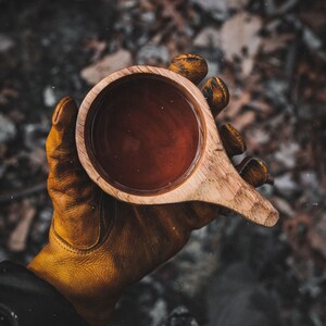 Dursten Trad Küksa Wood Cup, Gift, Nordic style, Eco-Friendly, Camping, Hiking, Kasa, Outdoors Gift, Wooden Cup, Handcrafted, Woodsman. image 5